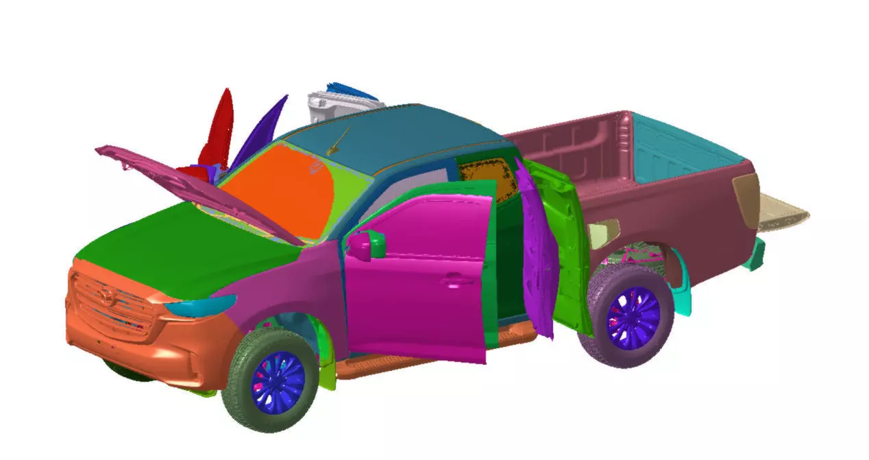 Mazda BT50 FSC 2021 Vehicle 3d scan data 3D model 3D model_0