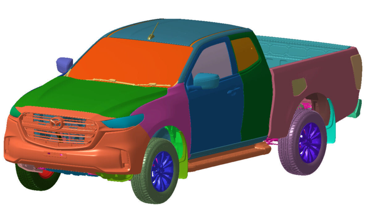 Mazda BT50 FSC 2021 Vehicle 3d scan data 3D model 3D model_3