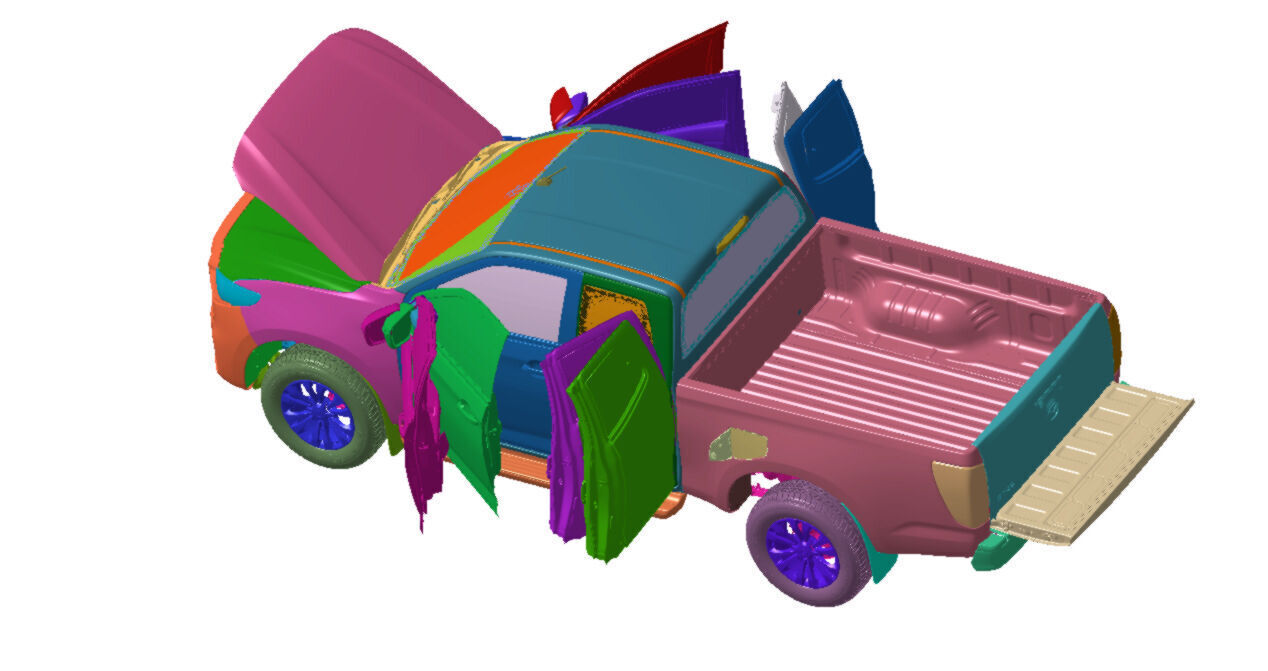 Mazda BT50 FSC 2021 Vehicle 3d scan data 3D model 3D model_1