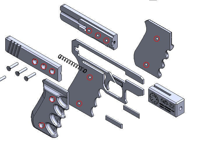 Xhobby GB-22 SERBU Toy Gun 3D print model_3