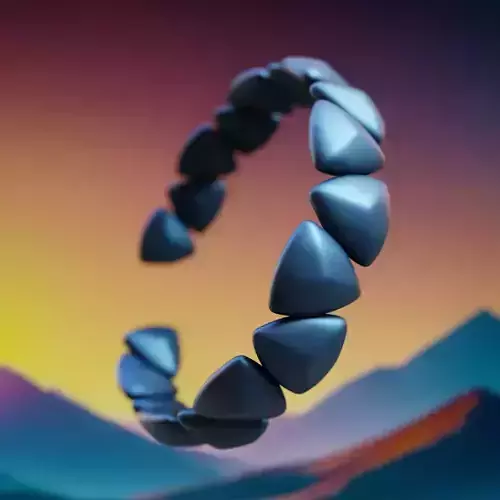 Obsidian Spike Ring - Futuristic Modular 3D Print Jewelry 19