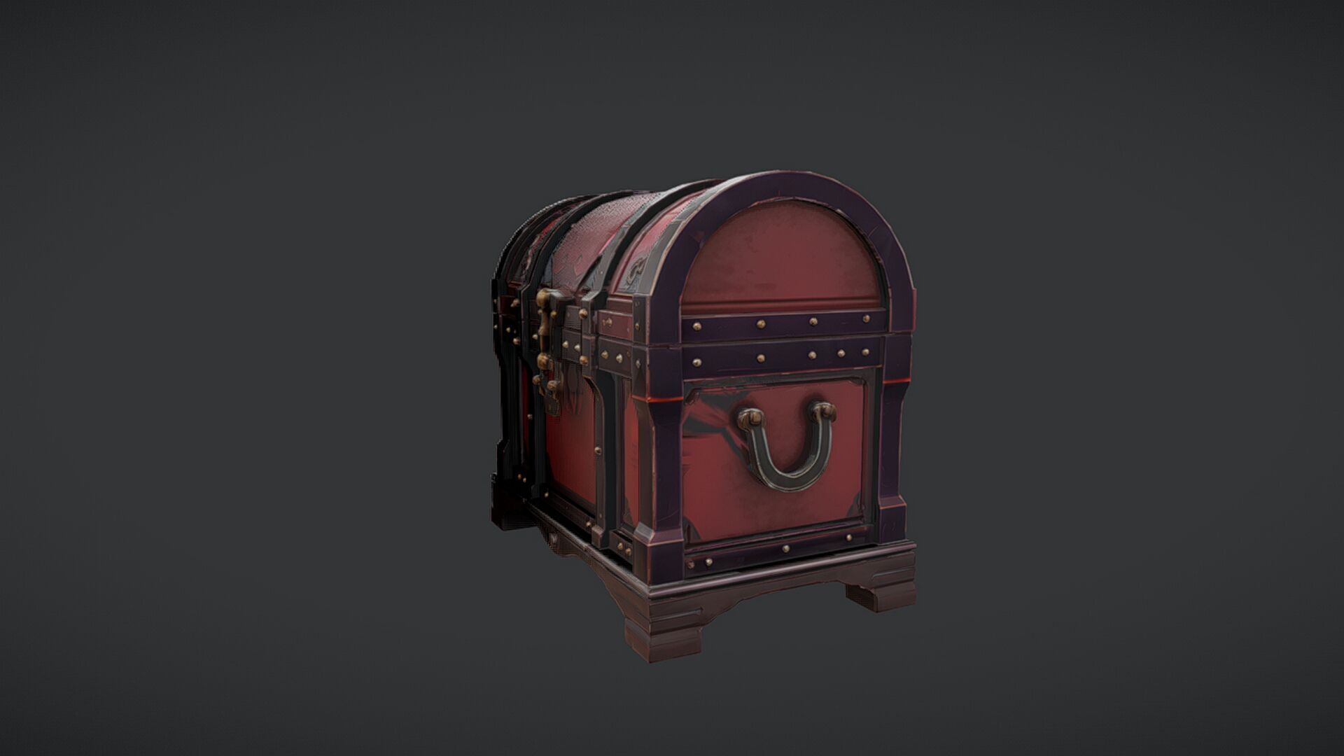ornate treasure chest 3D model_12