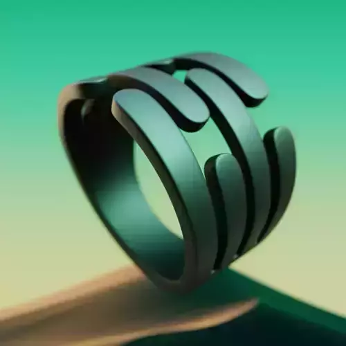 Liquid Claw Ring - Futuristic Organic Jewelry 3D Print 21