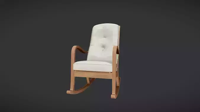 wooden rocking chair