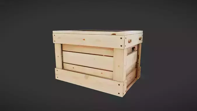 wooden crate or box