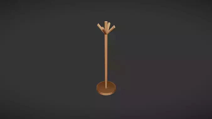 wooden coat rack