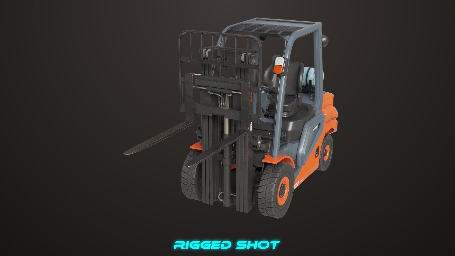 Cargo Pallets and Forklift Trucks Collection All PBR Textures _16
