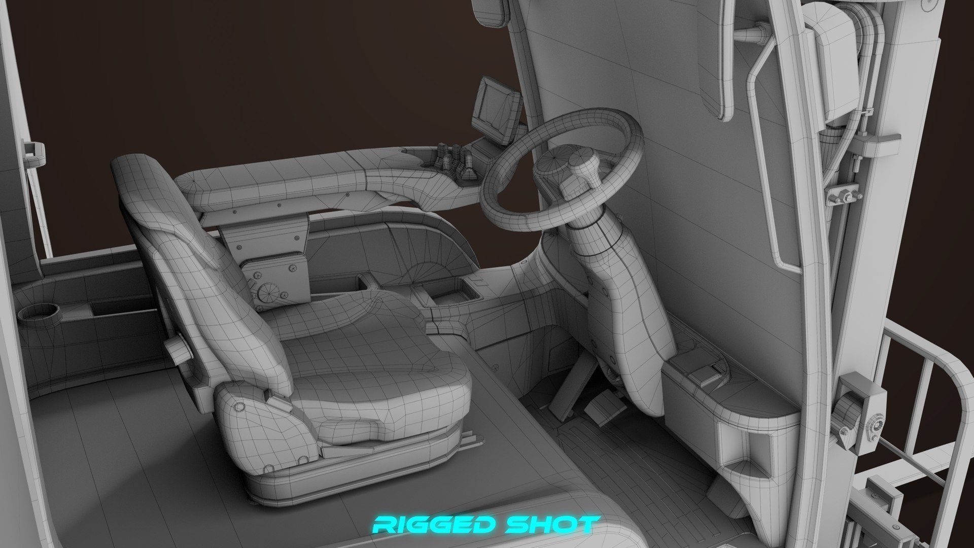 Cargo Pallets and Forklift Trucks Collection All PBR Textures _33