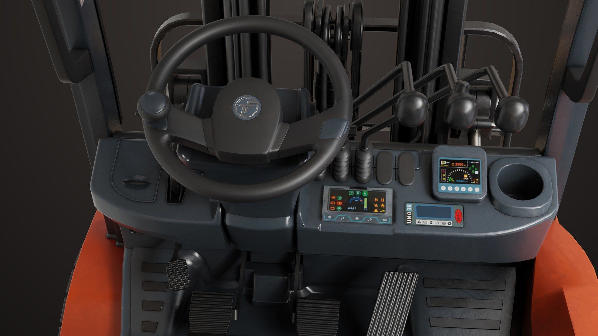 Cargo Pallets and Forklift Trucks Collection All PBR Textures _17