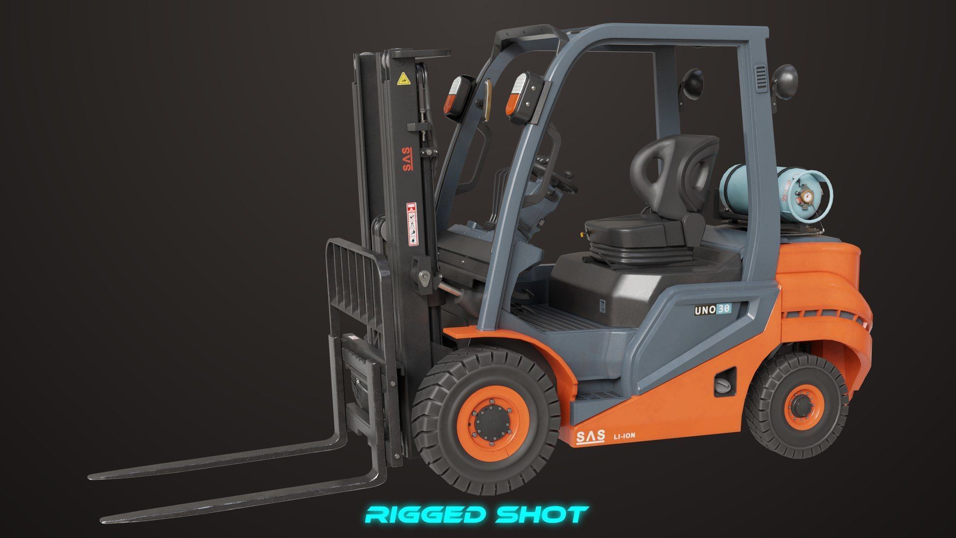 Cargo Pallets and Forklift Trucks Collection All PBR Textures _20