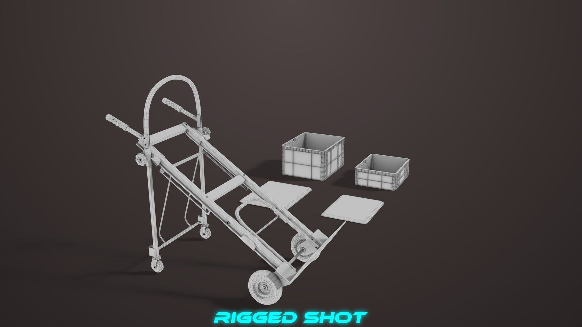 Cargo Pallets and Forklift Trucks Collection All PBR Textures _48