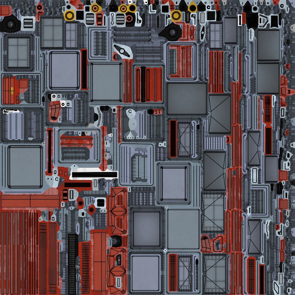 Cargo Pallets and Forklift Trucks Collection All PBR Textures _50