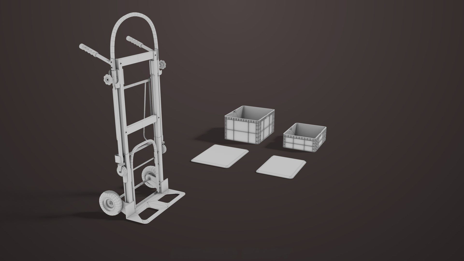 Cargo Pallets and Forklift Trucks Collection All PBR Textures _47