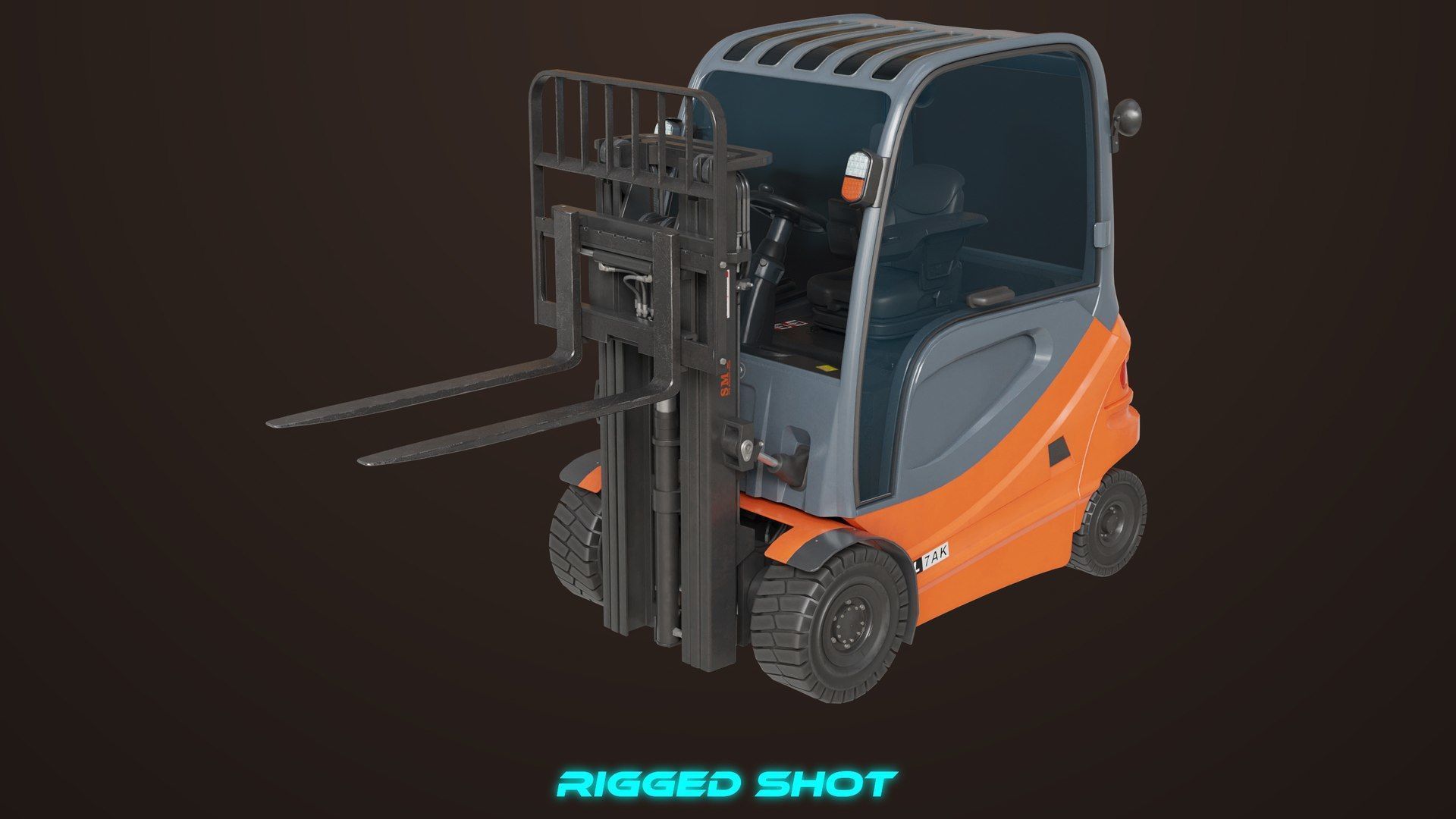 Cargo Pallets and Forklift Trucks Collection All PBR Textures _29