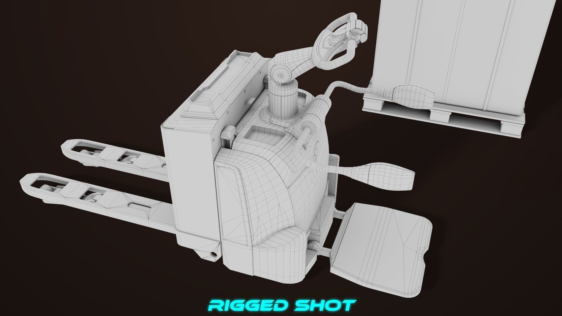 Cargo Pallets and Forklift Trucks Collection All PBR Textures _40