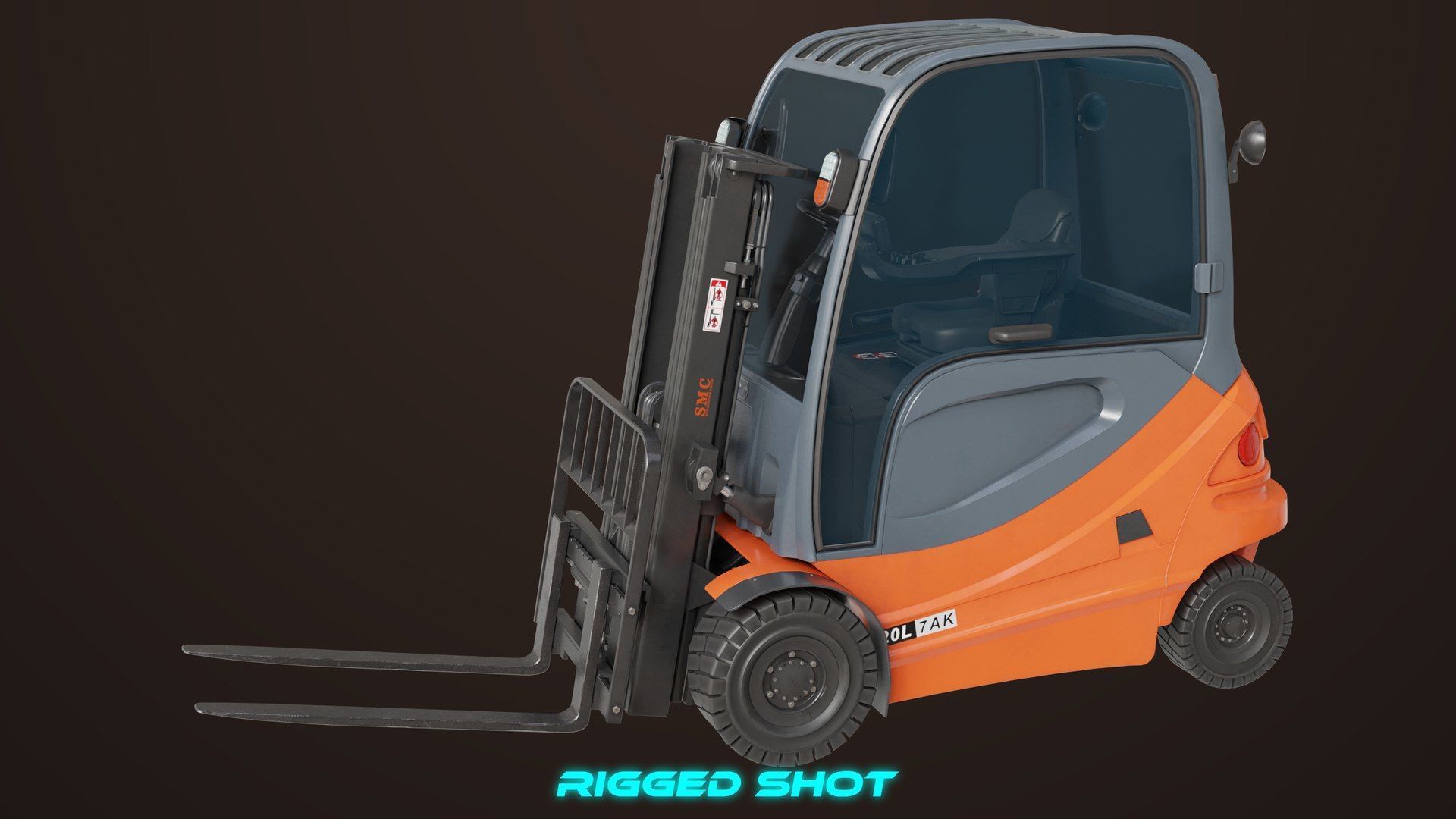 Cargo Pallets and Forklift Trucks Collection All PBR Textures _27