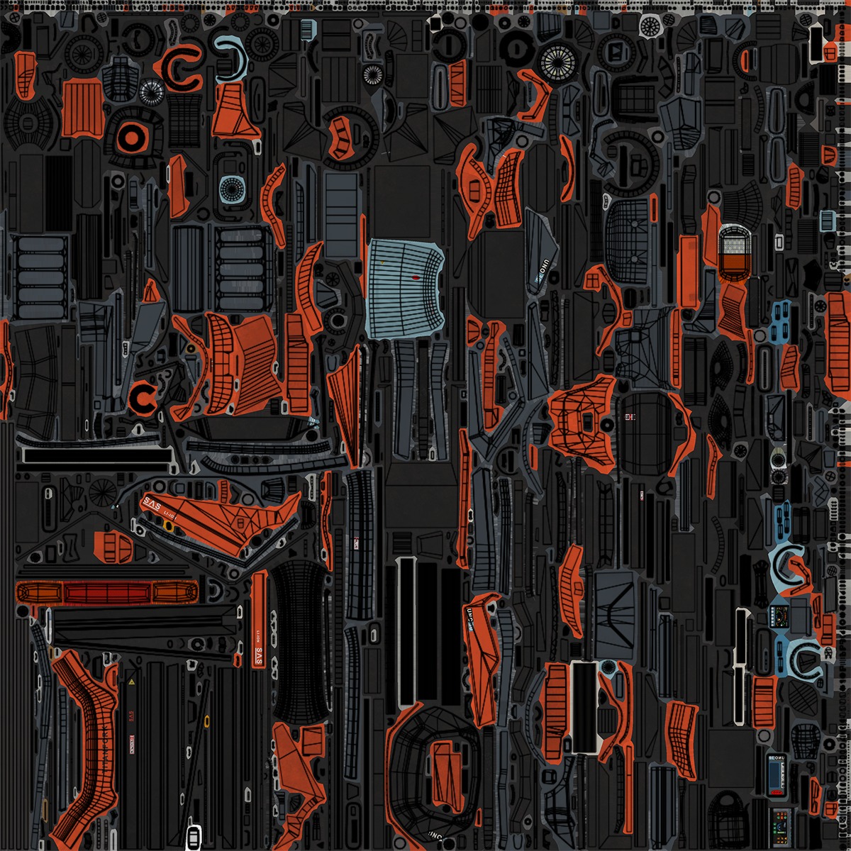 Cargo Pallets and Forklift Trucks Collection All PBR Textures _25