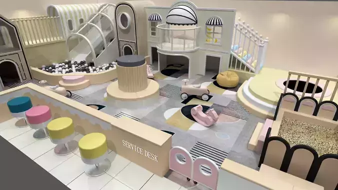 Indoor Children Playground Naughty Castle