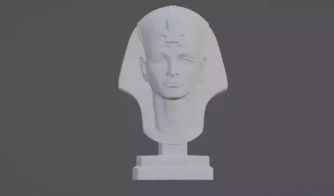 pharaoh head statue