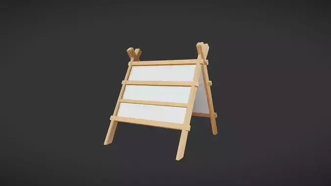 wooden easel