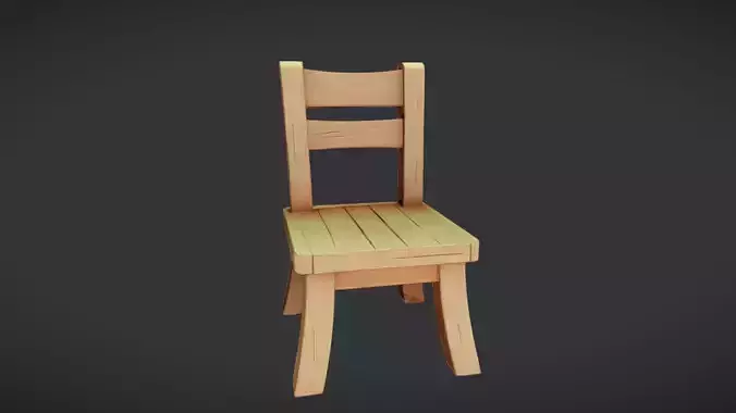Wooden chair for sitting