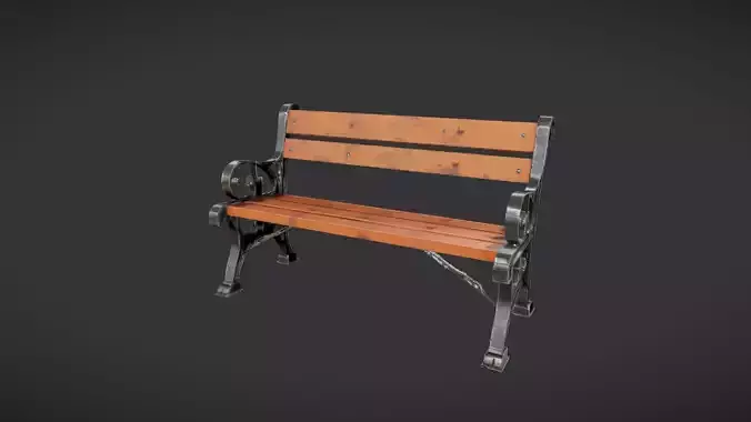 decorative park bench