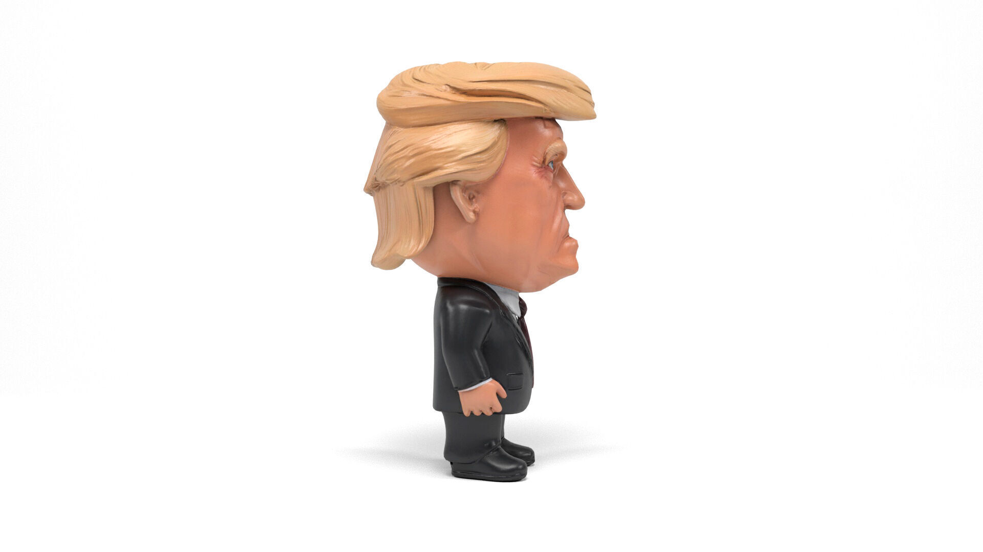 Donald Trump figure 2 Low-poly 3D model_5