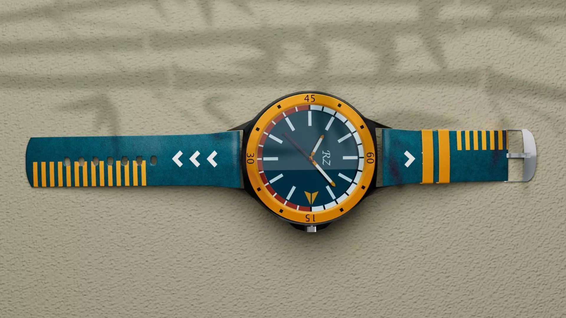 3D Watch  Low-poly 3D model_0