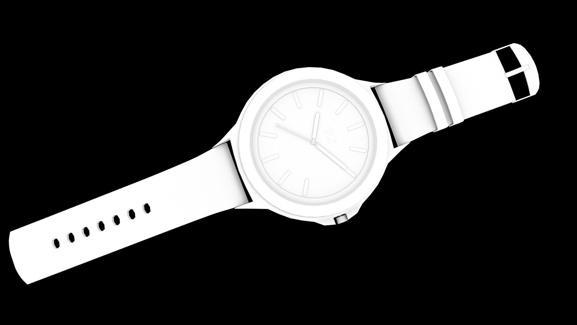 3D Watch  Low-poly 3D model_2