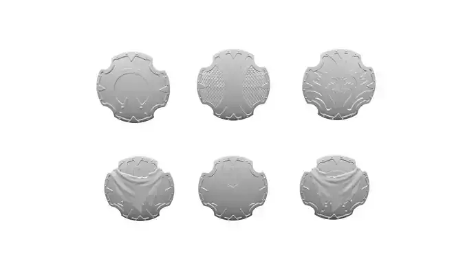 TwindBricks3D - Minifigures Shield Pack 2 3D print model
