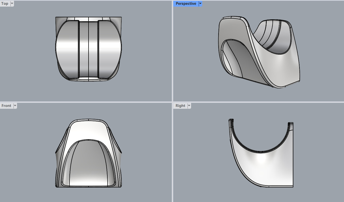 Hairdryer Holder 3D print model_3