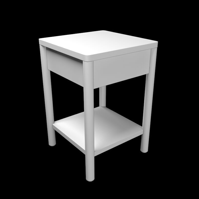 wood table Free 3D model_3