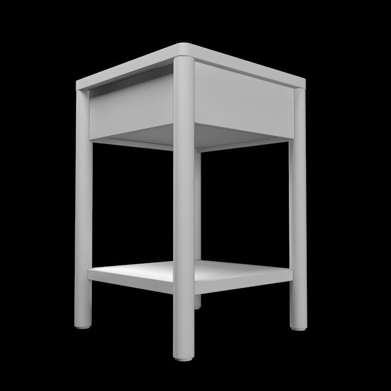 wood table Free 3D model_4