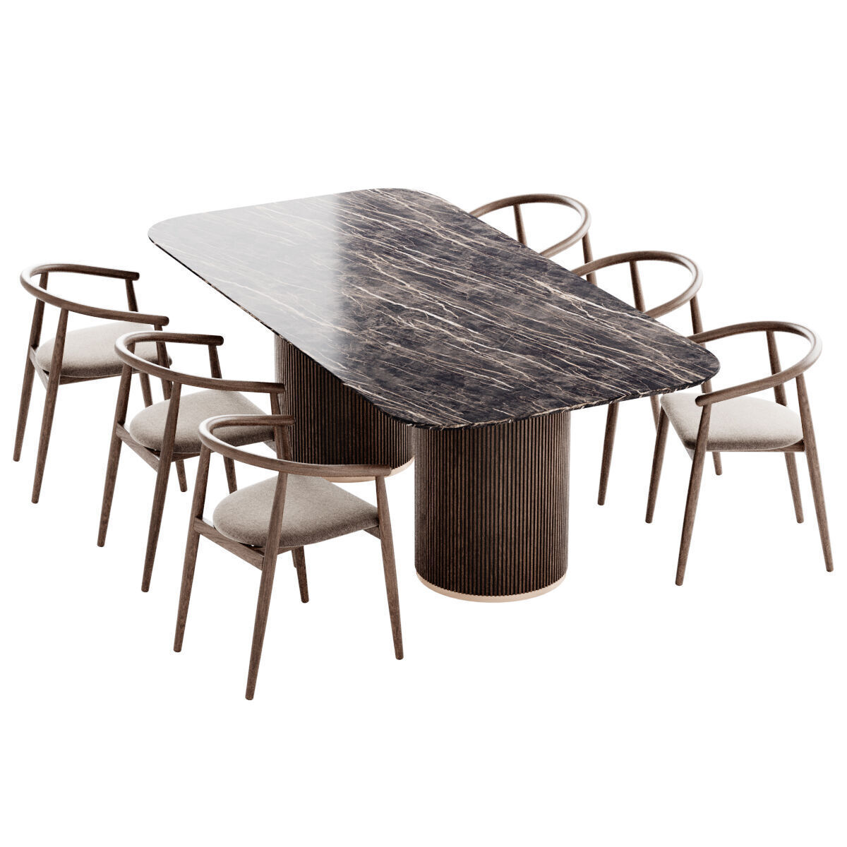Fusano Dining Table 3D model_2