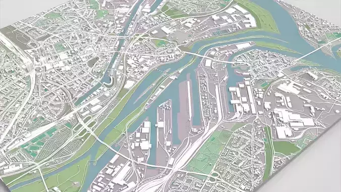 Cityscape Deisburg Germany