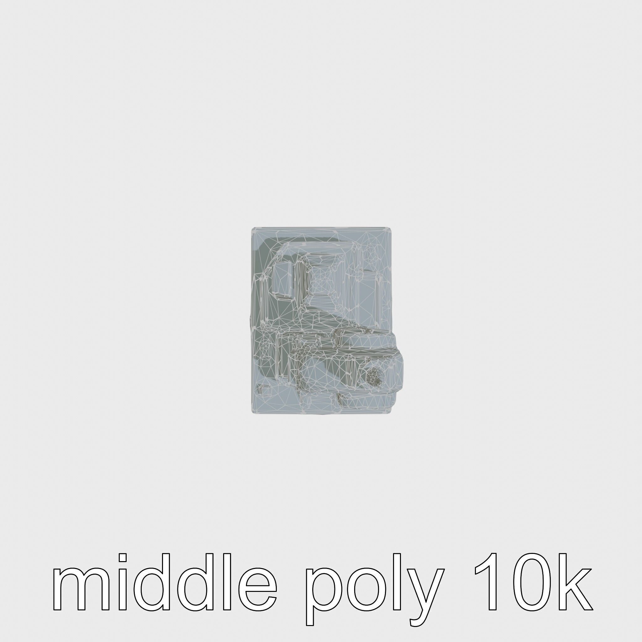 Cyberpunk Skyscraper Night Neon Lights Low-poly 3D model_26