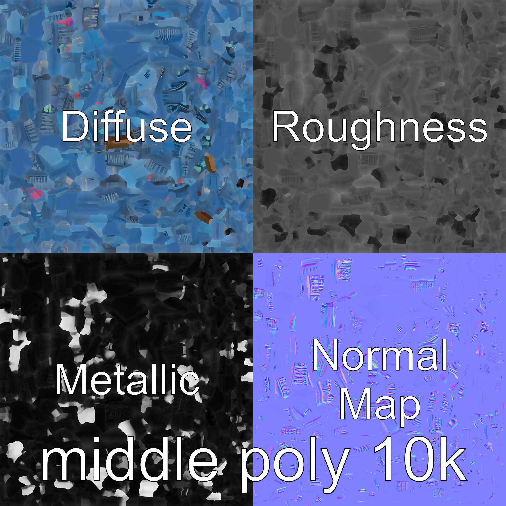 Cyberpunk Skyscraper Night Neon Lights Low-poly 3D model_31