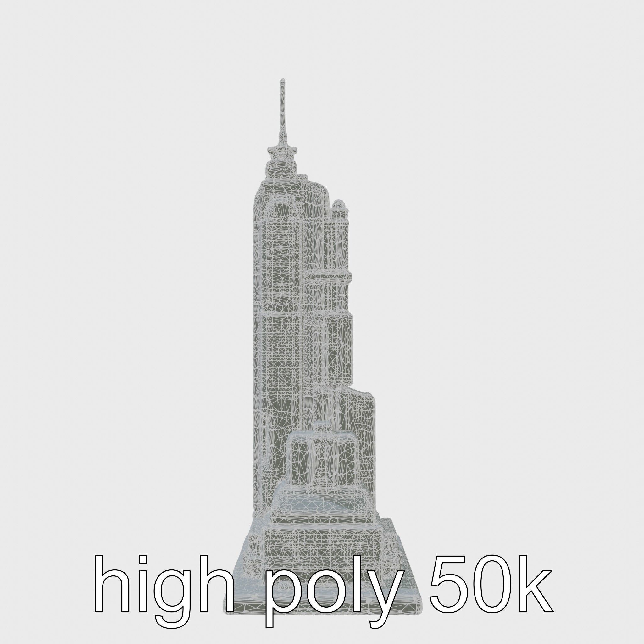 Cyberpunk Skyscraper Night Neon Lights Low-poly 3D model_16
