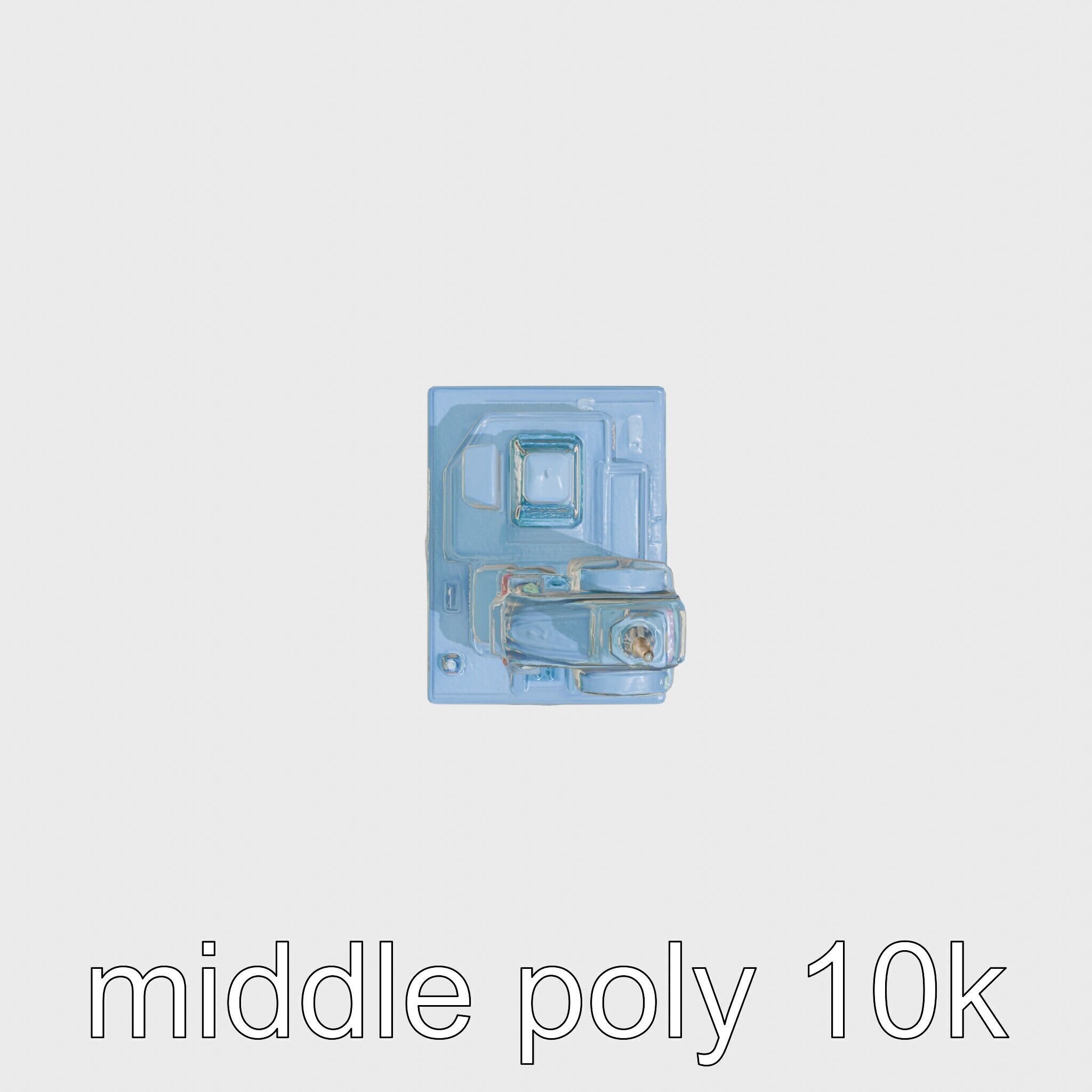 Cyberpunk Skyscraper Night Neon Lights Low-poly 3D model_13