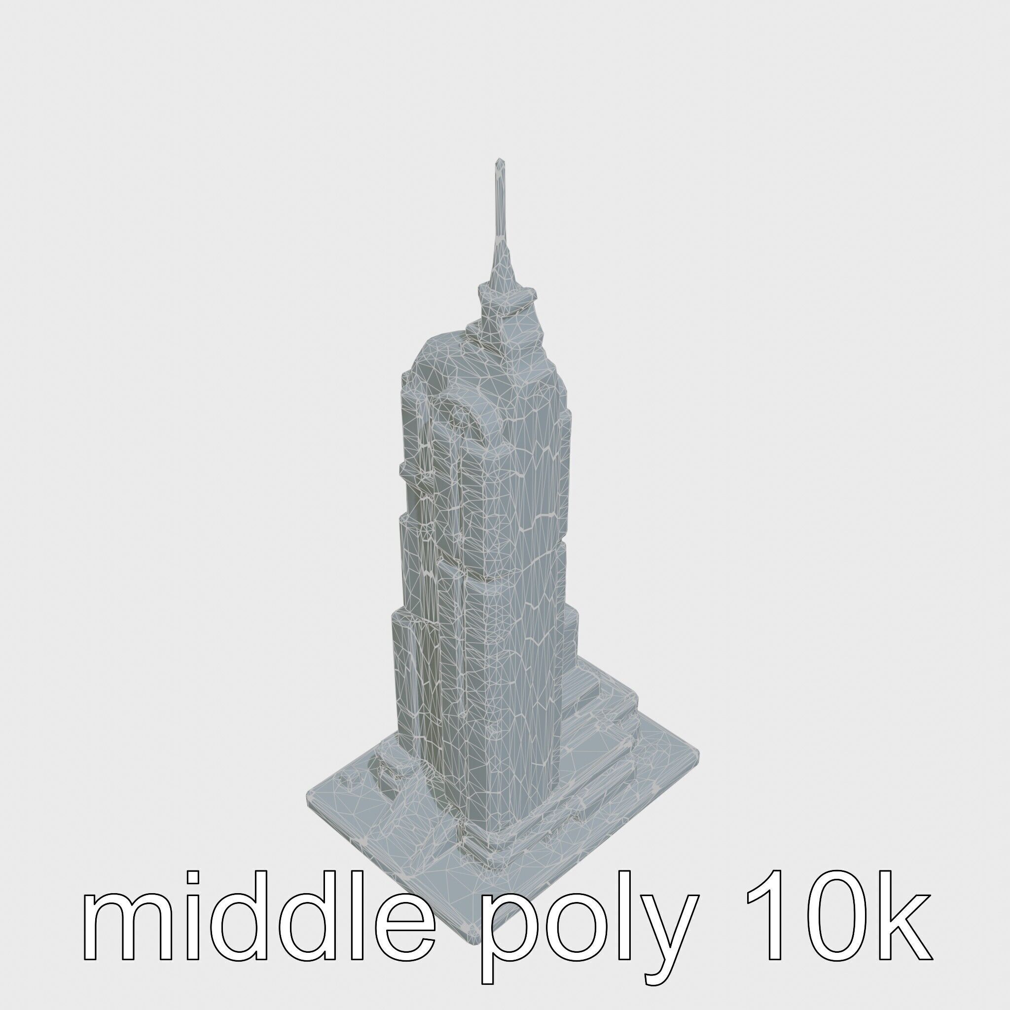 Cyberpunk Skyscraper Night Neon Lights Low-poly 3D model_25