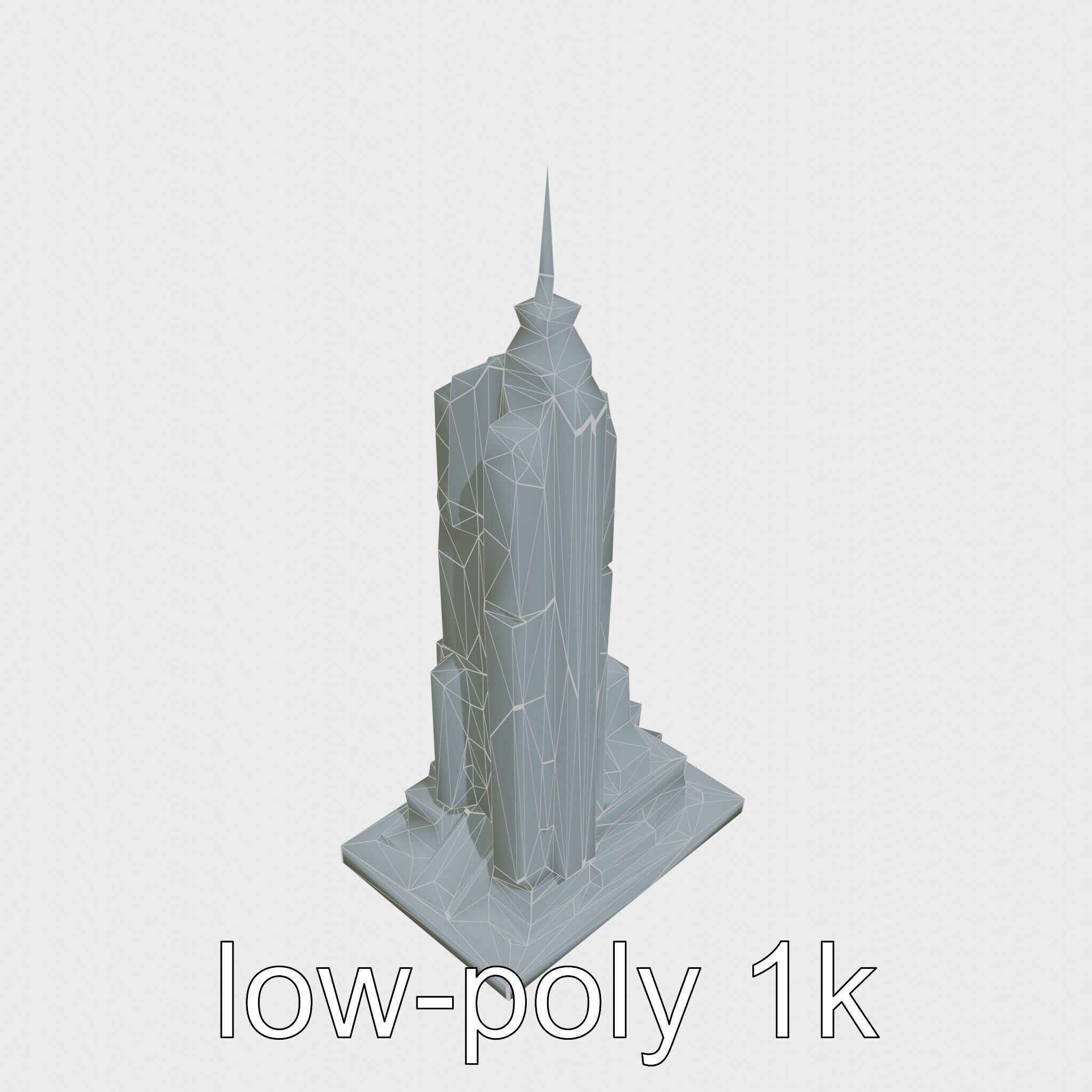 Cyberpunk Skyscraper Night Neon Lights Low-poly 3D model_28