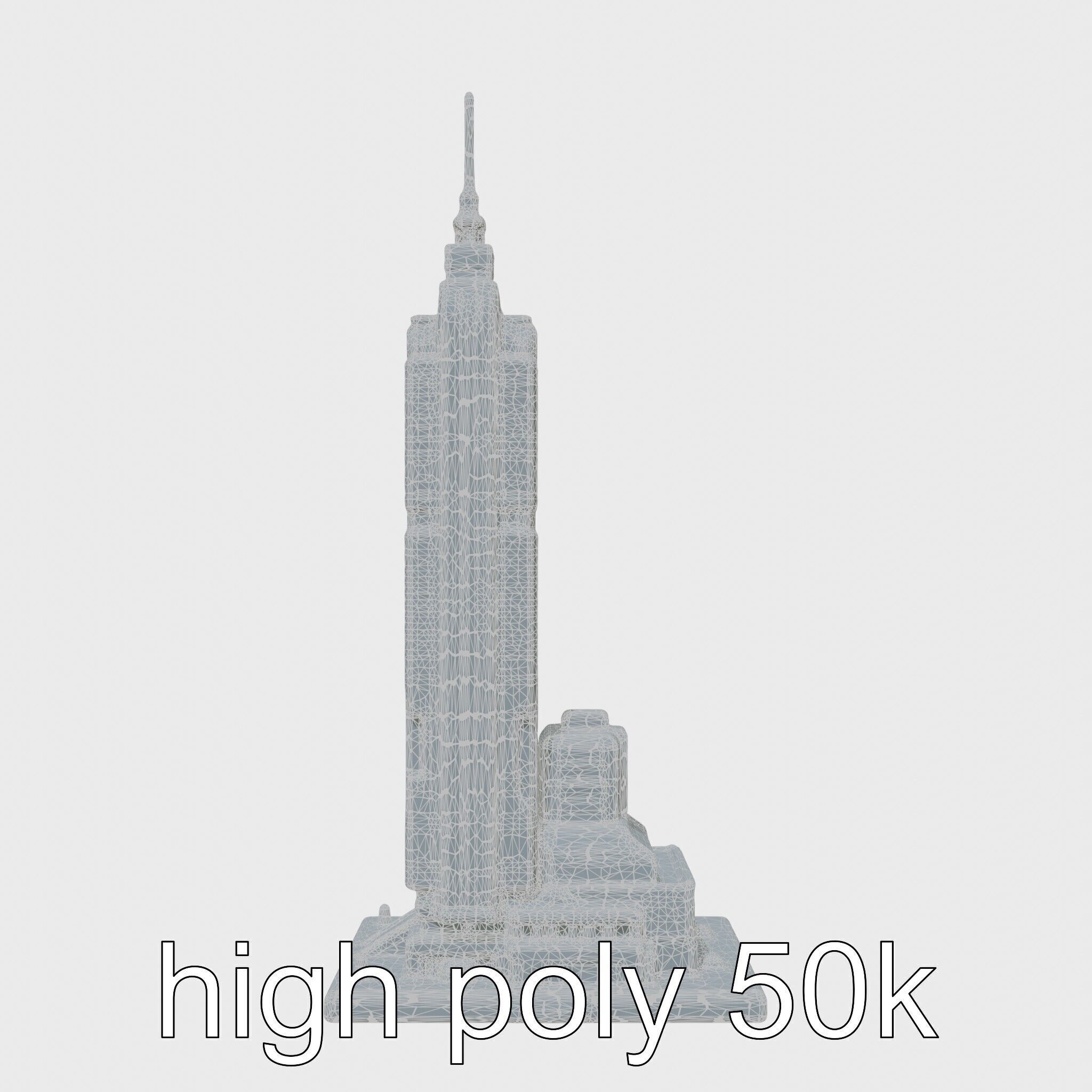 Cyberpunk Skyscraper Night Neon Lights Low-poly 3D model_18