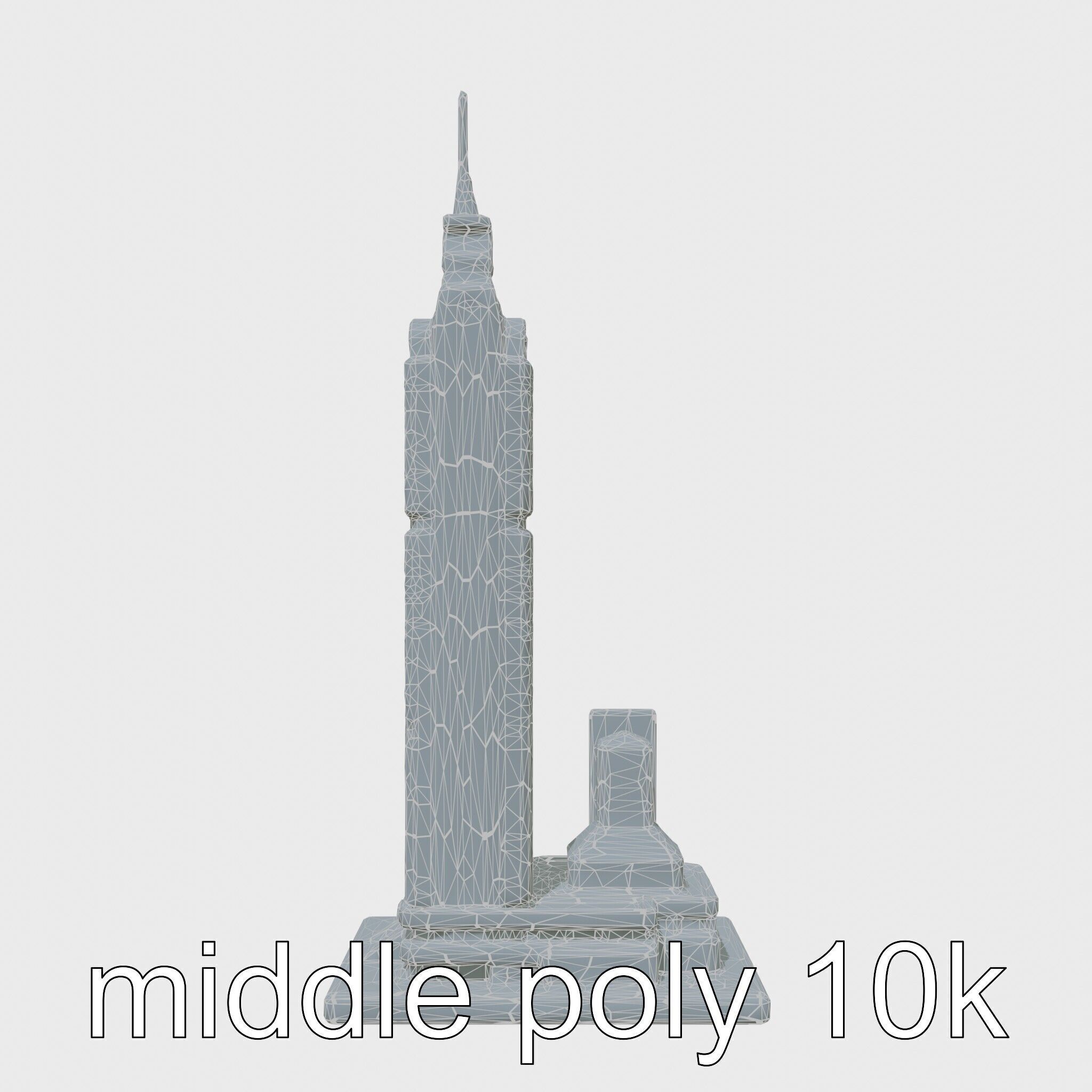 Cyberpunk Skyscraper Night Neon Lights Low-poly 3D model_20