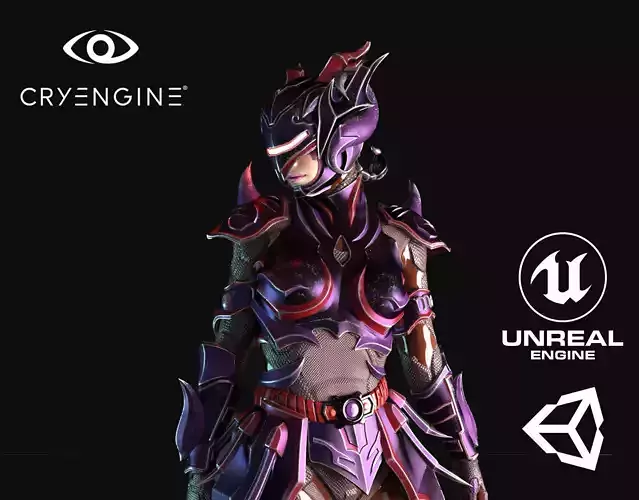 Female Warrior - Game Ready