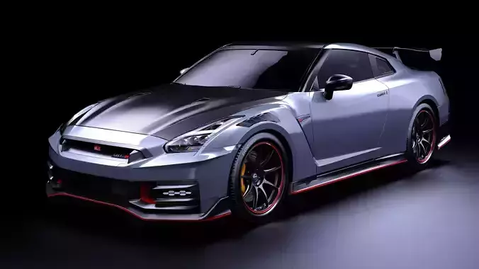 Nismo GT-R R35 2024 Low-poly 3D model