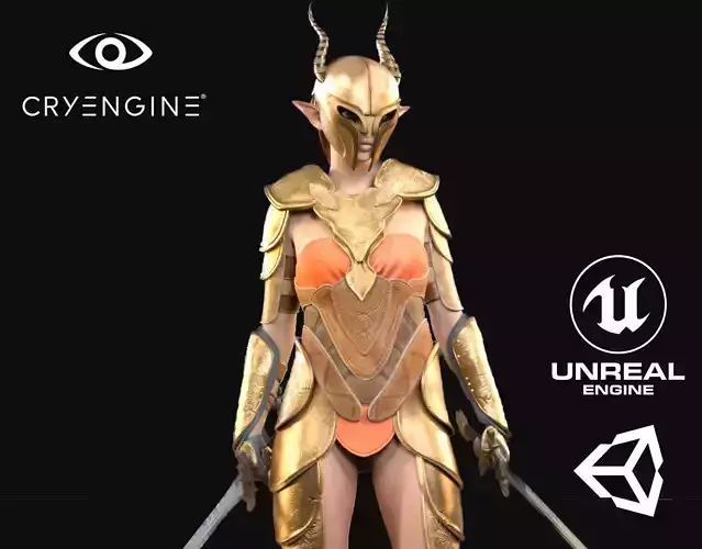 Anastasia Warrior - Game Ready