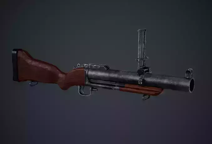 M79 grenade launcher Free low-poly 3D model