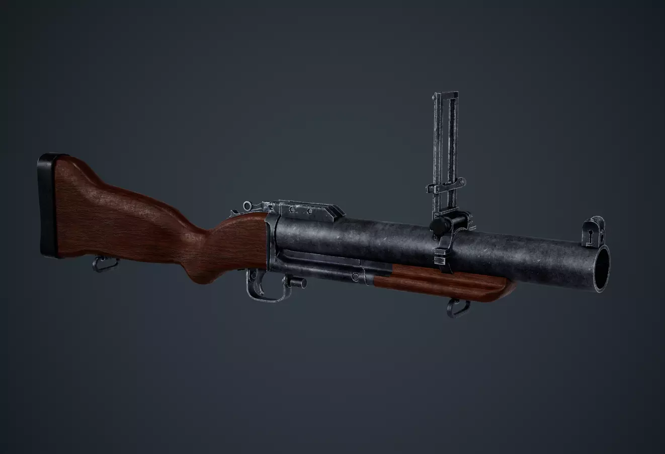 M79 grenade launcher Free low-poly 3D model