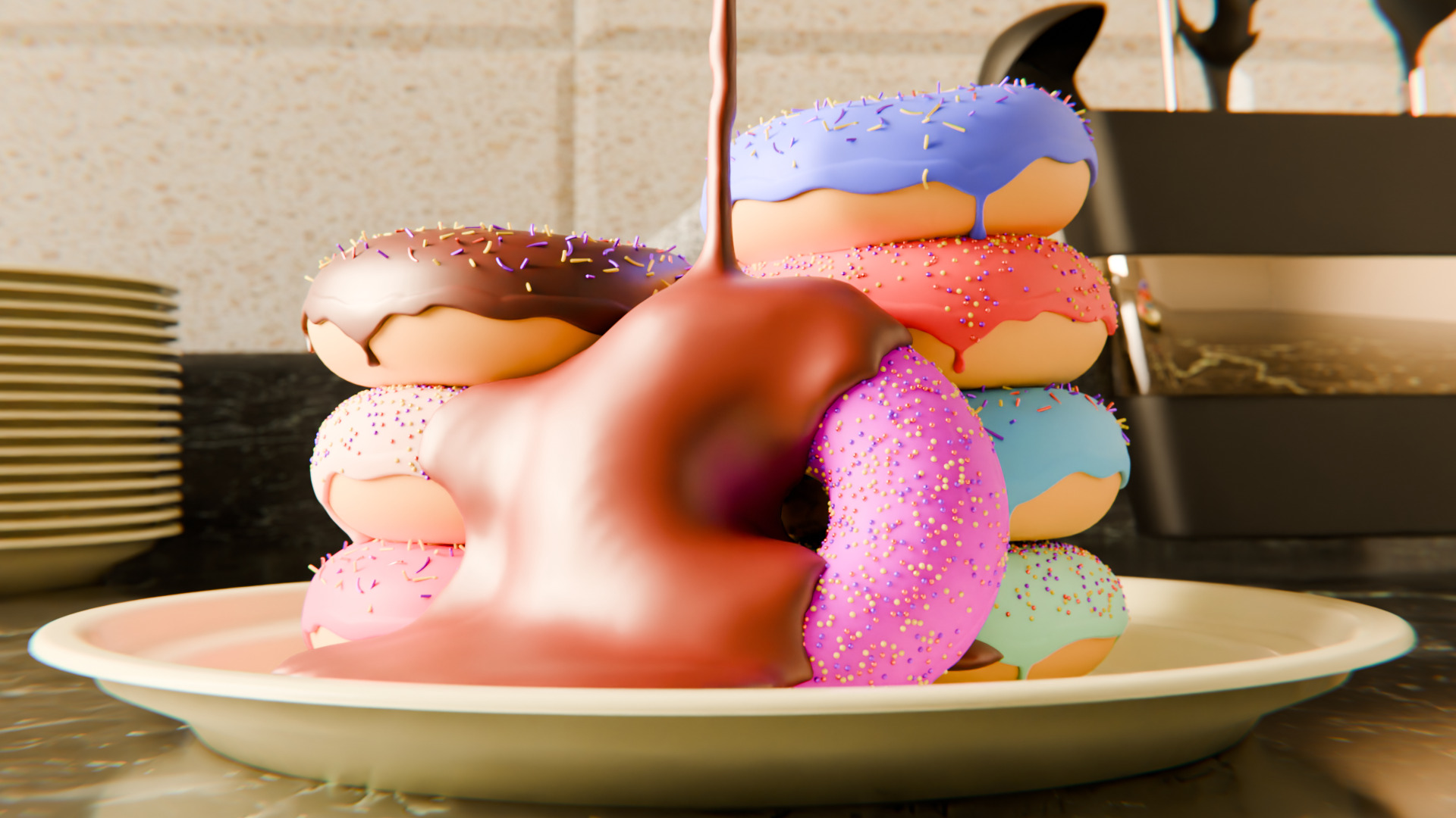 Donut Model 3D model_6