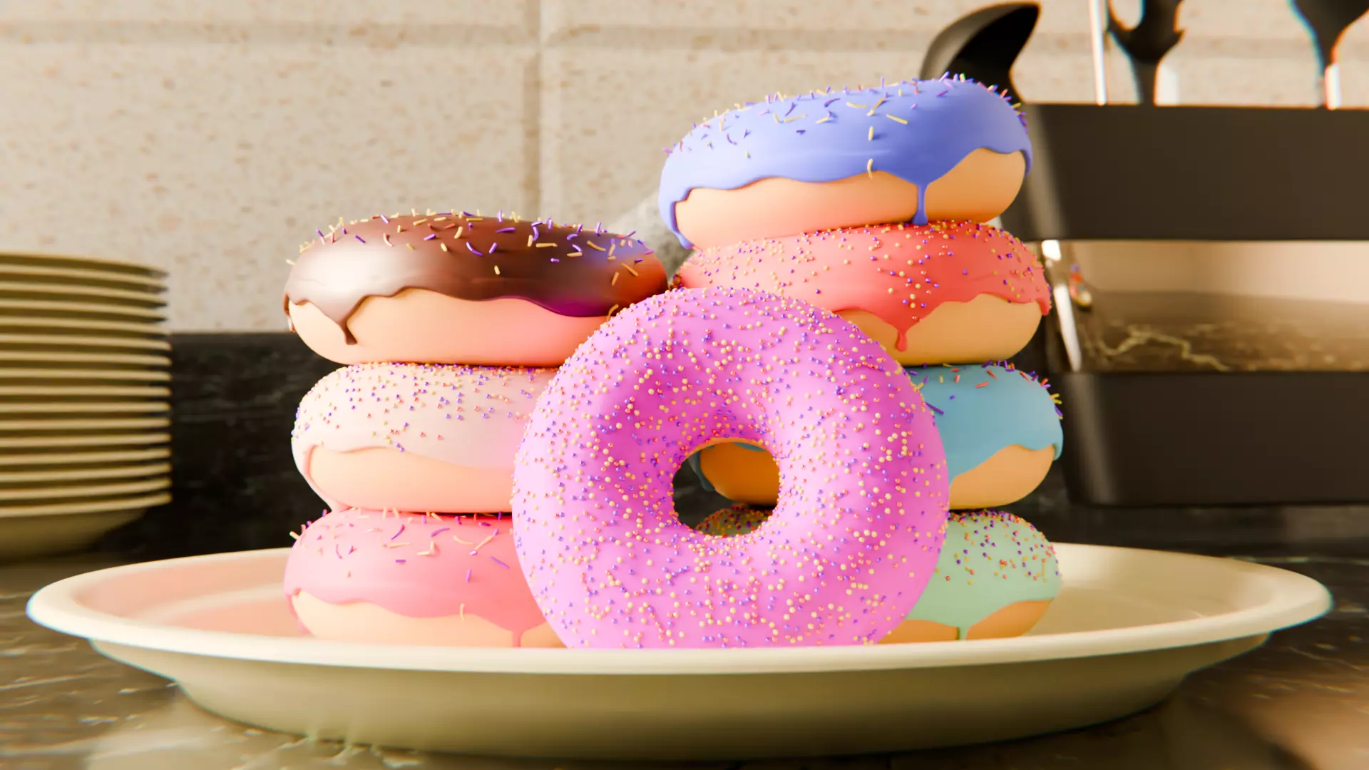 Donut Model 3D model_0